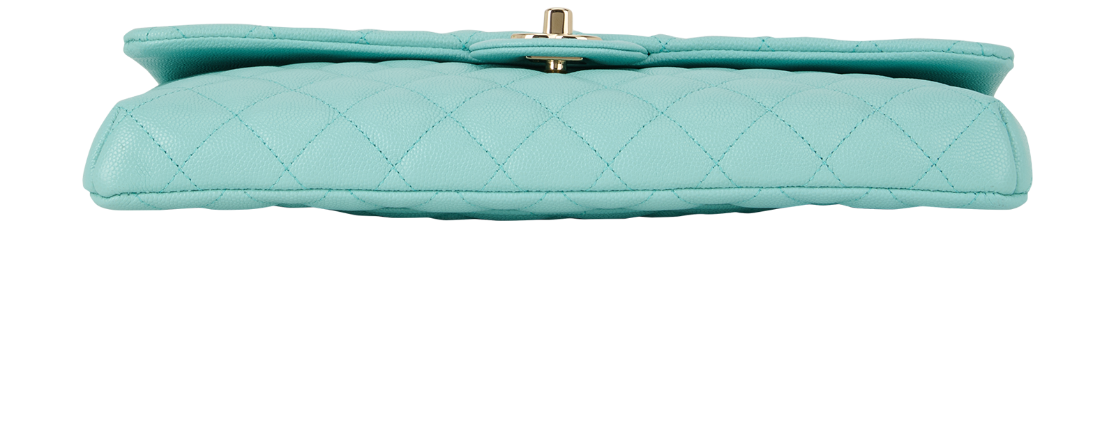 Classic Flap Clutch, &pound;2,500, Handbags, Blue, Caviar Leather, Top view